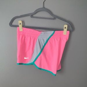 Hot Pink and White Nike Athletic Shorts